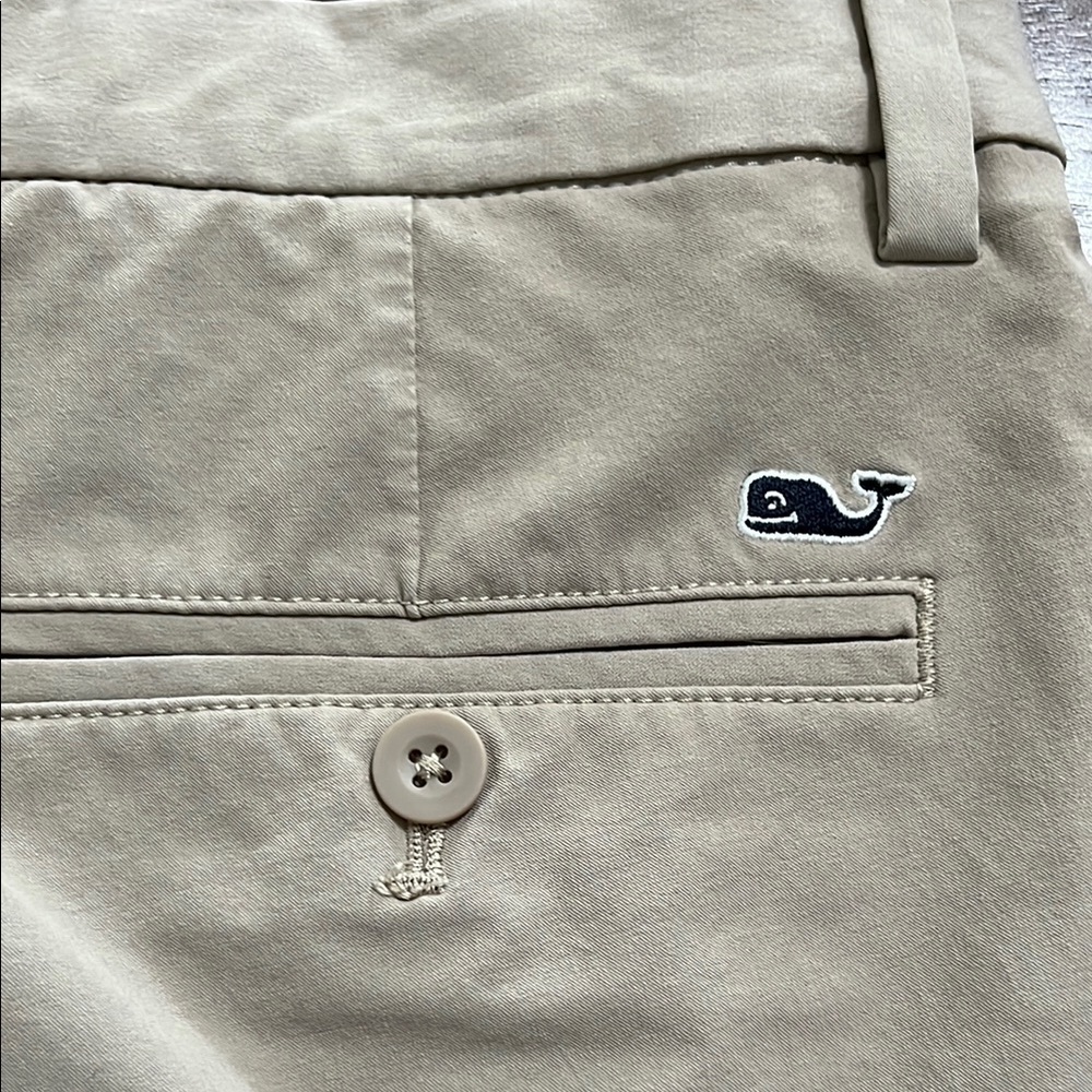 Vineyard Vines Tan Flat Front Shorts - Picture 5 of 10